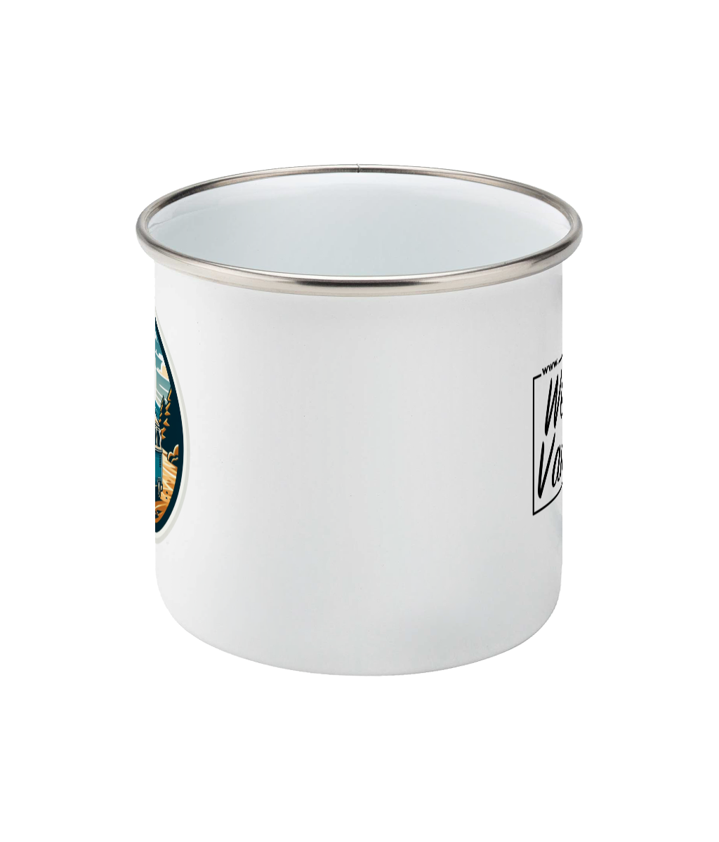 Beach Enamel Mug